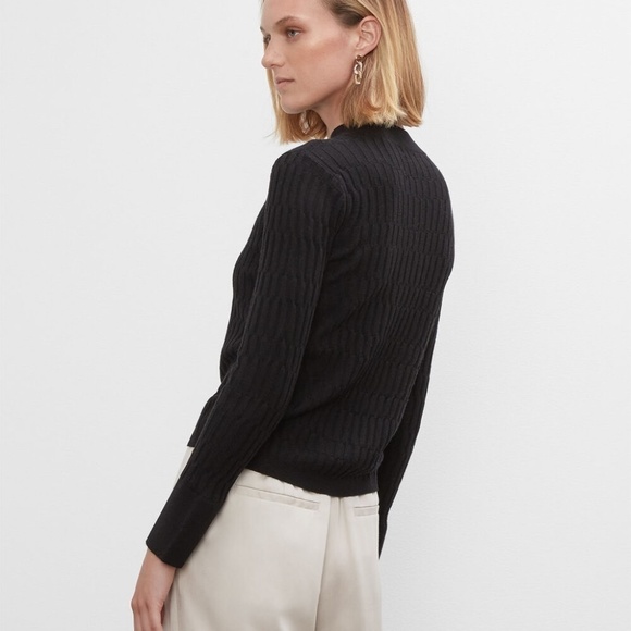 Clubmonaco Signature Ribbed Mock Neck Sweater SZ L - Picture 6 of 6